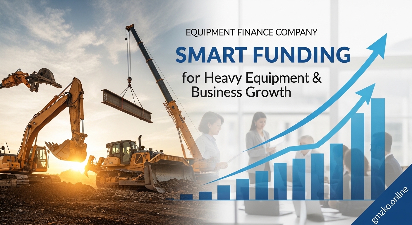 Equipment finance company helping business purchase heavy machinery with flexible leasing options